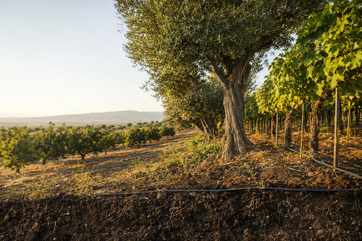 Orchards & vineyards — FRUIT · VINE · OLIVE